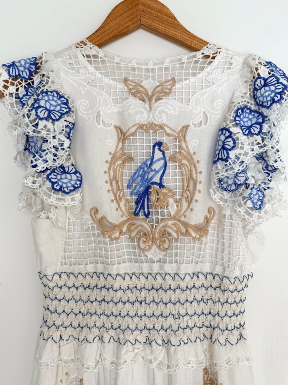 FARM Rio Romantic Richelieu Lace & Embroidery Maxi Dress, NWT ๐ง๐ท - Picture 14 of 16